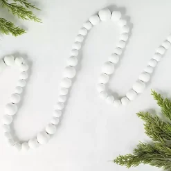 Clearance Wood Beaded Garland Christmas Tree Decorations