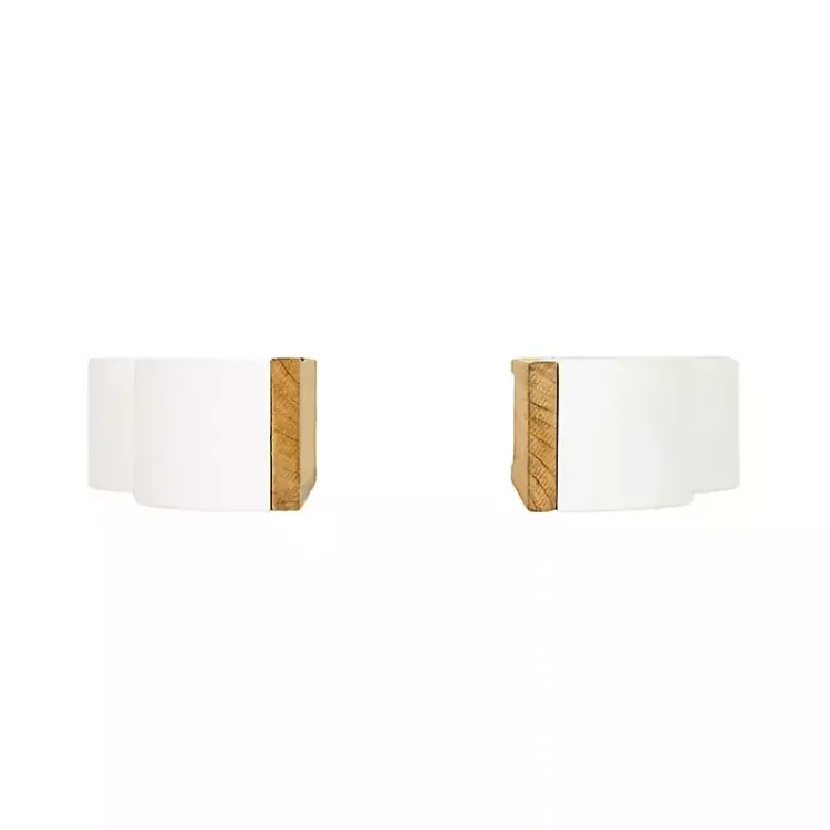 Sale Wood Cloud Bookends, Set of 2 Decorative Accents