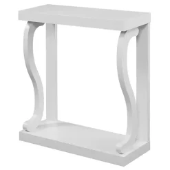 Kirklands Home Console Tables|Wood Curved Sides Console Table White