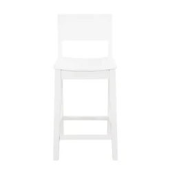 Kirklands Home Bar Stools & Counter Height Stools|Wood Devin Counter Stools, Set of 2 White