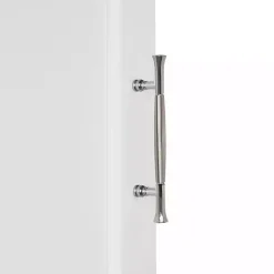 Kirklands Home Wall Storage|Wood 2-Door Open Shelf Wall Cabinet White