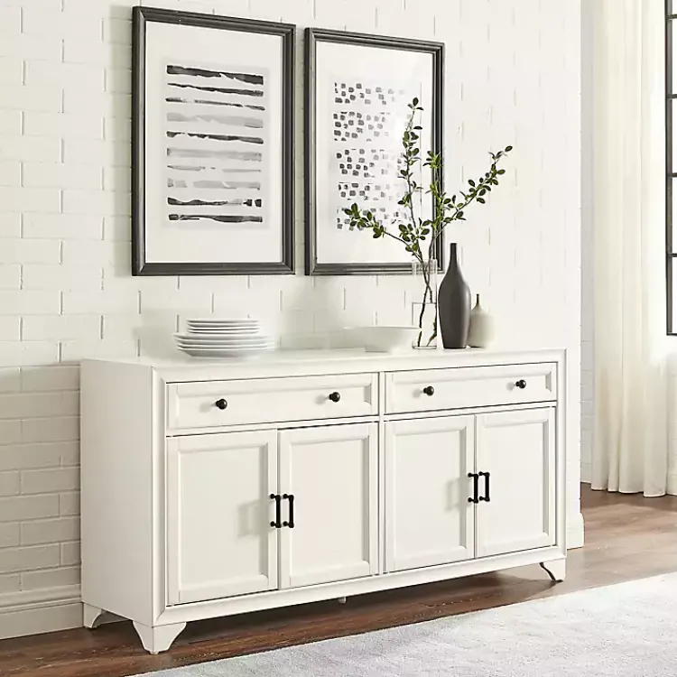 Kirklands Home Cabinets & Sideboards|Wood 4-Door Sideboard Cabinet White