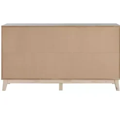 Kirklands Home Dressers & Chests|Wood 6-Drawer Footed Dresser White