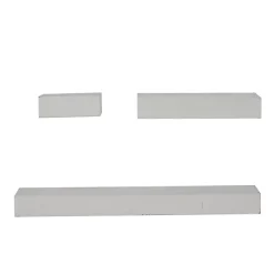 Kirklands Home Shelves|Wood Floating Shelves, Set of 3 White