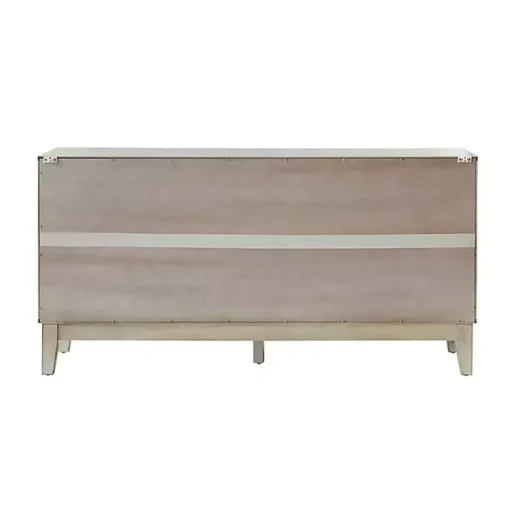 Kirklands Home Cabinets & Sideboards|Wood Geometric 4-Door Cabinet White