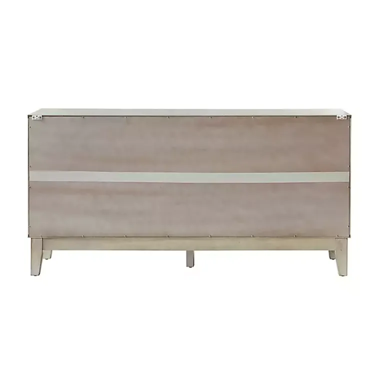 Kirklands Home Cabinets & Sideboards|Wood Geometric 4-Door Cabinet White