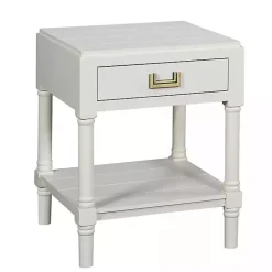 Kirklands Home Accent & End Tables|Wood Layla Accent Table White
