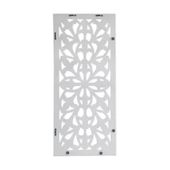 Kirklands Home Wall Plaques|Wood Medallion August Wall Plaque White