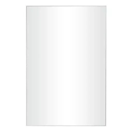 Kirklands Home Framed Mirrors|White Wood Rectangular Wall Mirror, 24x36 in.