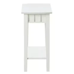 Kirklands Home Accent & End Tables|Wood Slat Accent Table White