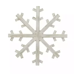 Clearance Wood Snowflake Wall Plaque, 20 in. Christmas Art & Wall Decor