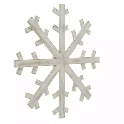 Clearance Wood Snowflake Wall Plaque, 20 in. Christmas Art & Wall Decor