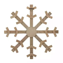 Clearance Wood Snowflake Wall Plaque, 20 in. Christmas Art & Wall Decor