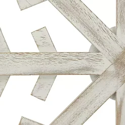 Hot Wood Snowflake Wall Plaque, 16 in. Christmas Art & Wall Decor
