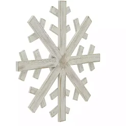 Hot Wood Snowflake Wall Plaque, 16 in. Christmas Art & Wall Decor