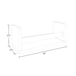 Kirklands Home Shelves|White Wood Wall Bookshelves, Set of 2