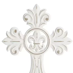 Kirklands Home Wall Plaques|Wood Wall Cross Wall Plaques, Set of 3 White