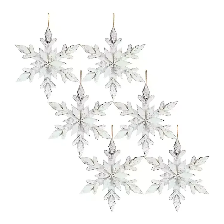 Outlet Wooden Snowflake 6-pc. Ornament Set Christmas Ornaments