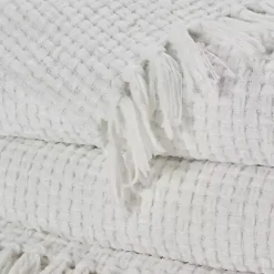 Best Woven Waffle Knit Chenille Throw Blankets & Throws