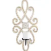 Hot Whitewash Beaded Scroll Sconce Sconces