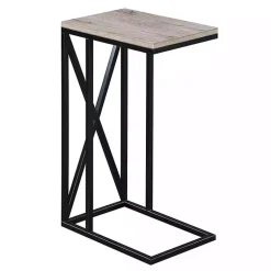 Kirklands Home Accent & End Tables|Whitewash Tucson C-Table Brown