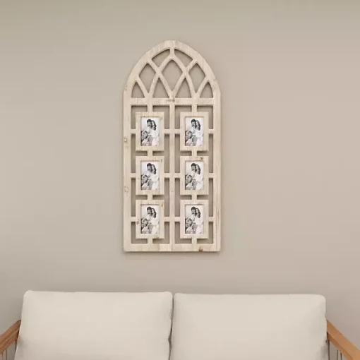 New Whitewash Window Arch 6-Opening Collage Frame Collage Frames