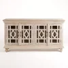 Kirklands Home Cabinets & Sideboards|Whitewashed Carri Glass Door Cabinet