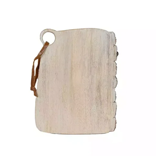 Kirklands Home Serving & Entertaining|Whitewashed Live Edge Wooden Cutting Board