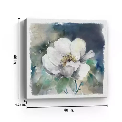Kirklands Home Canvas Art|Whitewashed Peony Canvas Art Print