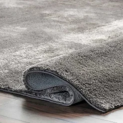Kirklands Home Area Rugs|Whitlow Charcoal Shag Washable Area Rug, 8x10 Gray