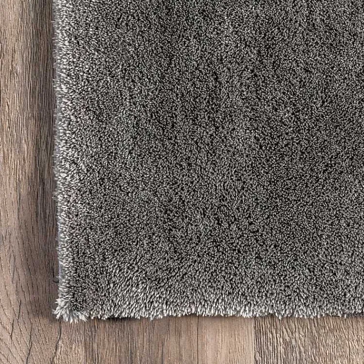 Kirklands Home Area Rugs|Whitlow Charcoal Shag Washable Area Rug, 8x10 Gray