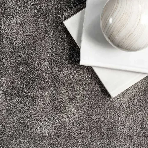 Kirklands Home Area Rugs|Whitlow Charcoal Shag Washable Area Rug, 8x10 Gray