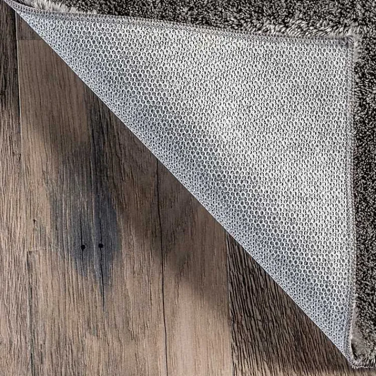 Kirklands Home Area Rugs|Whitlow Charcoal Shag Washable Area Rug, 8x10 Gray