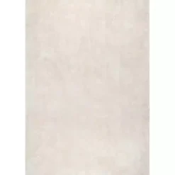 Kirklands Home Area Rugs|Whitlow Cream Shag Washable Area Rug, 5x8 Ivory