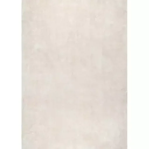 Kirklands Home Area Rugs|Whitlow Cream Shag Washable Area Rug, 5x8 Ivory