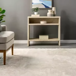 Kirklands Home Area Rugs|Whitlow Cream Shag Washable Area Rug, 5x8 Ivory