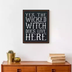 Sale Wicked Witch Lives Here Canvas Art Print Halloween