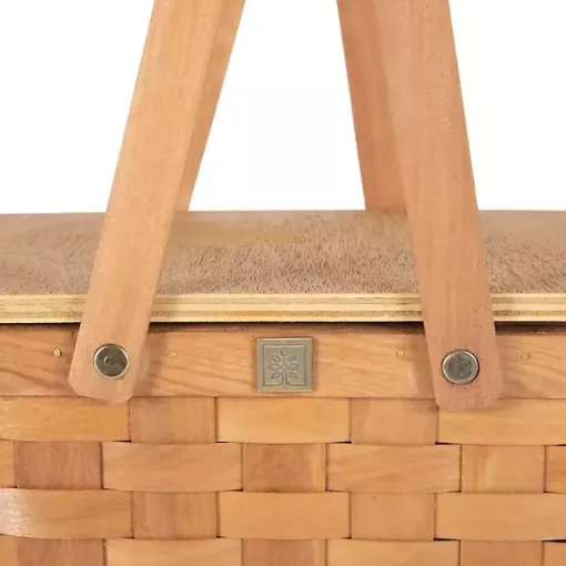 Kirklands Home Serving & Entertaining|Wicker Picnic Basket with Removable Cooler