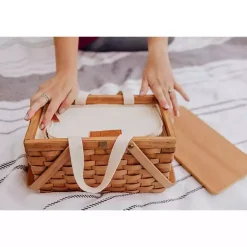 Kirklands Home Serving & Entertaining|Wicker Picnic Basket with Removable Cooler