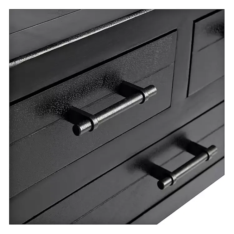 Kirklands Home Console Tables|Wilbert 3-Drawer Console Table Black