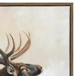 Kirklands Home Canvas Art|Wild Elk Framed Canvas Art Print