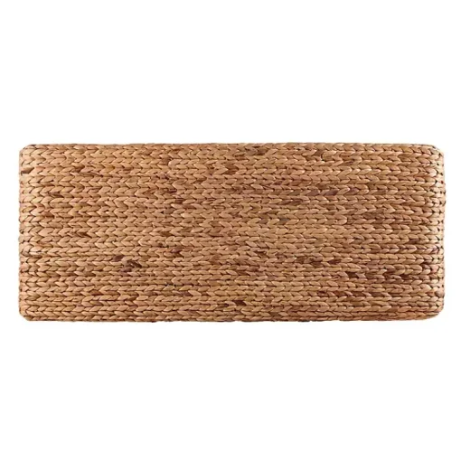 Kirklands Home Benches & Ottomans|Wiley Woven Hyacinth Bench with White Base