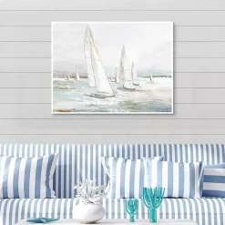 Kirklands Home Canvas Art|Windswept Sails I Framed Canvas Art Print