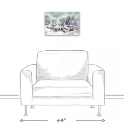 New Winter Abstract Landscape Canvas Art Print Christmas Art & Wall Decor