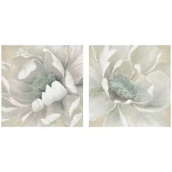 Kirklands Home Canvas Art|Winter Blooms I and II Canvas Art Prints, Set of 2