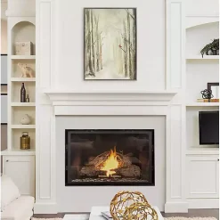 Kirklands Home Canvas Art|Winter Forest Landscape Framed Canvas Art Print White