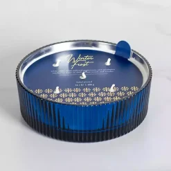 Sale Winter Frost Ribbed Dish Jar Candle Candles