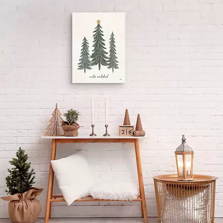 Discount Winter Wonderland Christmas Trees Wall Art Print Christmas Art & Wall Decor