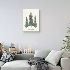 Discount Winter Wonderland Christmas Trees Wall Art Print Christmas Art & Wall Decor