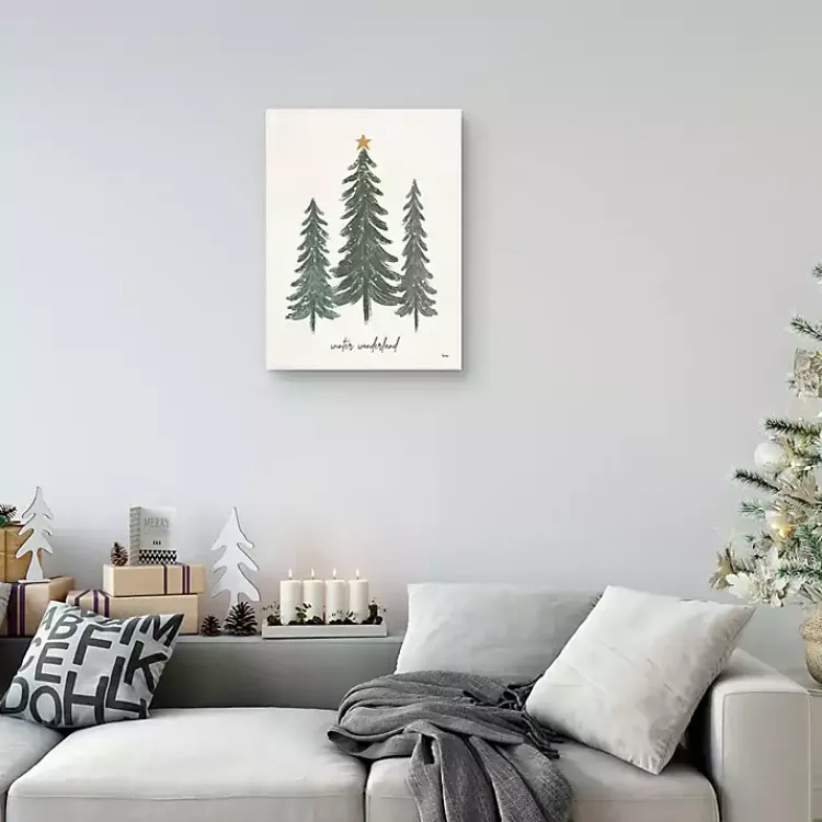 Discount Winter Wonderland Christmas Trees Wall Art Print Christmas Art & Wall Decor